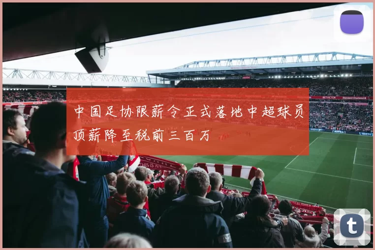 中国足协限薪令正式落地中超球员顶薪降至税前三百万